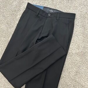 Haggar H26 Performance Dress Pant 29x30 Black Slim Fit Super Flex Waistband New